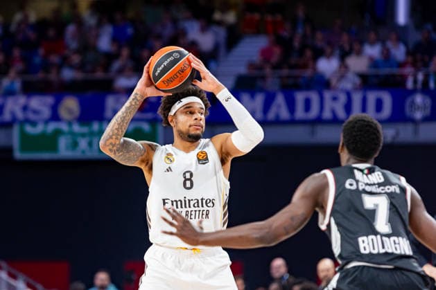 2026 Euroleague basketball Real Madrid v Virtus Bologna March 5th; 5th March 2026; Movistar Arena; Madrid, Spain; Euroleague Basketball; Spain, Real Madrid vs Virtus Bologna; Chuma Okeke (Real Madrid) Madrid Spain Basketball Copyright: xAlbaxPachecox xAgenciaxLOFx