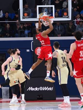 Josh Nebo (EA7 Emporio Armani Olimpia Milano) during EA7 Emporio Armani Milano vs FC Barcellona, Basketball Euroleague match in Assago (MI), Italy, March 05 2026  Copyright: xSavinoxPaolella IPAxSportx xipa-agency.netx xx IPA_72428586 IPA_Agency_IPA72428586