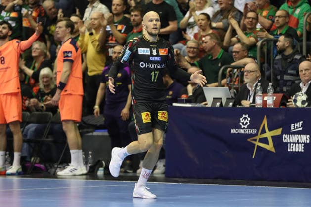 05.03.2026, xgox, Handball - EHF Champions League SC Magdeburg - FC Barcelona, Barca v.l. Tim Hornke (Magdeburg, 17) Magdeburg