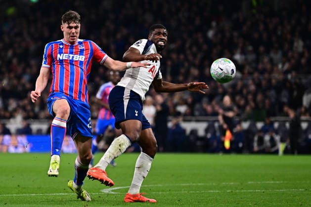 Tottenham Hotspur v Crystal Palace, Premier League Crystal Palace forward Jorgen Strand Larsen (22) during the Premier League match between Tottenham Hotspur and Crystal Palace at Tottenham Hotspur Stadium, London, UK on 5 March 2026. London Tottenham Hotspur Stadium London UK Editorial use only DataCo restrictions apply See www.football-dataco.com , Copyright: xPaulxBockingx PSI-23839-0108