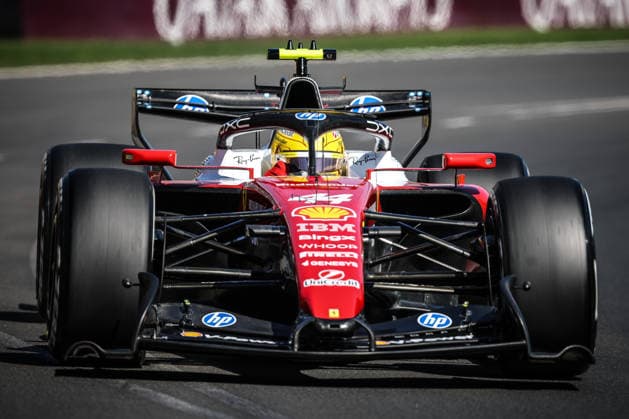 March 6, 2026, Melbourne, Victoria, Australia: MELBOURNE, AUSTRALIA - MARCH 06 2026: Lewis Hamilton of Great Britain drives the Scuderia Ferrari HP SF-26 during Free Practice Session 2 at the 2026 Australian Grand Prix at Albert Park in Melbourne, Australia 2026 Formula 1 Australian Grand Prix - Friday  - ZUMAp121 20260306_zsp_p121_045 Copyright: xChrisxPutnamx