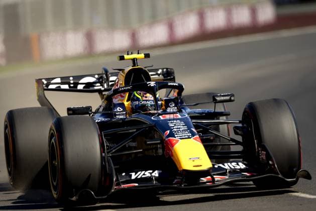 MELBOURNE - Isack Hadjar (Red Bull Racing) in action during the second free practice session at the Albert Park Circuit in the lead-up to the Australian Grand Prix. SANDER KONING ANP xVIxANPxSportx xxANPxIVx 552557324 originalFilename: 552557324.jpg
