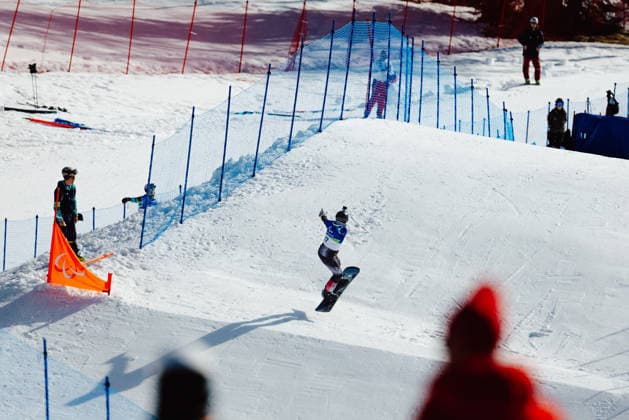 PARALYMPICS - Winter Paralympics Milano Cortina 2026 CORTINA D AMPEZZO,ITALY,06.MAR.26 - PARALYMPICS - Paralympic Winter games, Winterspiele,Spiele, Summer games Milano Cortina 2026, preview, Para Snowboard, training. Image shows Oliver Dreier (AUT).  GEPAxpictures xMaticxKlansek