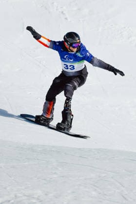 PARALYMPICS - Winter Paralympics Milano Cortina 2026 CORTINA D AMPEZZO,ITALY,06.MAR.26 - PARALYMPICS - Paralympic Winter games, Winterspiele,Spiele, Summer games Milano Cortina 2026, preview, Para Snowboard, training. Image shows Rene Eckhart (AUT).  GEPAxpictures xMaticxKlansek