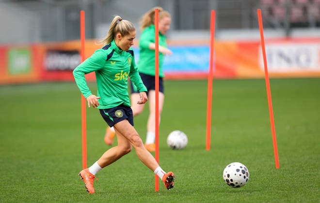Republic of Ireland WNT Squad Training, Stadion Galgenwaard, Utrecht, Netherlands 6 3 2026 Tara O™Hanlon Tara O™Hanlon 6 3 2026  Copyright: x INPHO RyanxByrnex RB1_0092
