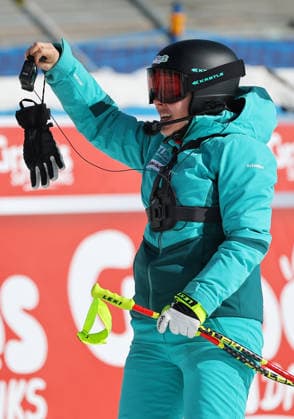 ALPINE SKIING - FIS WC Val di Fassa VAL DI FASSA,ITALY,06.MAR.26 - ALPINE SKIING - FIS World Cup, downhill, ladies. Image shows camera racer Nicole Schmidhofer (ORF).  GEPAxpictures xThomasxBachun