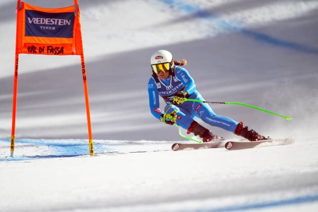 Sara Tahler (ITA) during downhill during Audi FIS Ski World Cup - Women s Downhill, Alpine Skiing race in Val di Fassa, Italy, March 06 2026  Copyright: xElenaxPrati IPAxSportx xipa-agency.netx xx IPA_72458775 IPA_Agency_IPA72458775