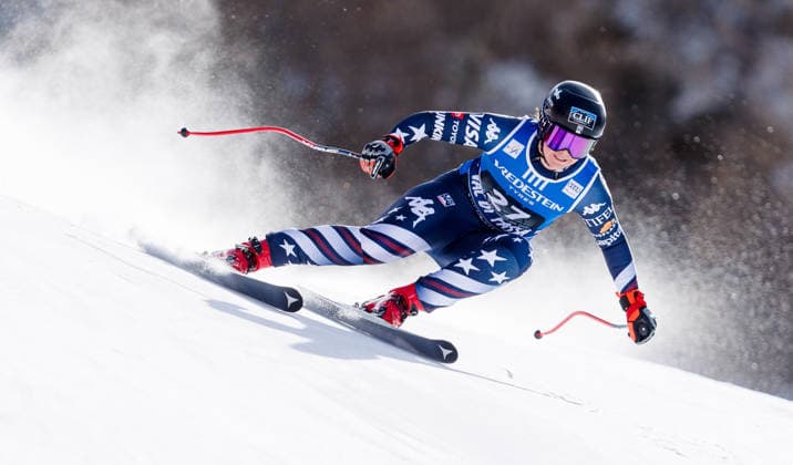 ALPINE SKIING - FIS WC Val di Fassa VAL DI FASSA,ITALY,06.MAR.26 - ALPINE SKIING - FIS World Cup, downhill, ladies. Image shows Haley Cutler (USA).  GEPAxpictures xHaraldxSteiner