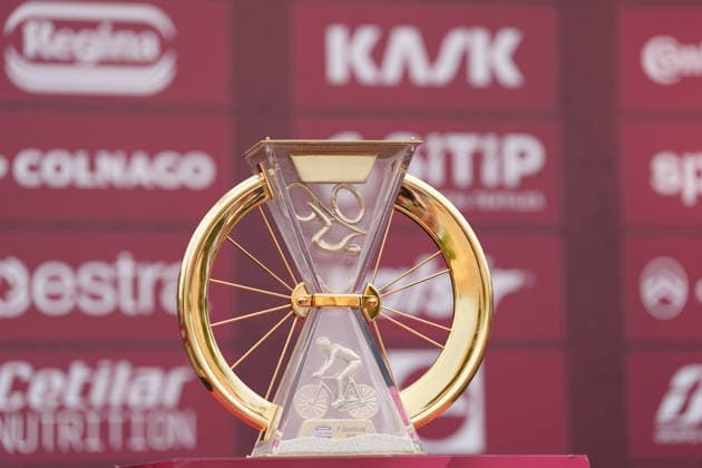 The Cup during the team presentation of the Strade Bianche e Strade Bianche Women cycling race in Siena - Tuscany - Italy - Friday, March 6 2026. - cycling  Copyright: xPaolone xLaPressex