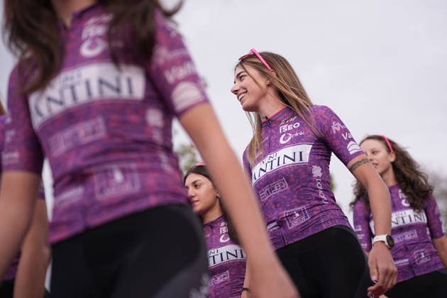 Sport Bilder des Tages VINI FANTINI - BEPINK during the team presentation of the Strade Bianche e Strade Bianche Women cycling race in Siena - Tuscany - Italy - Friday, March 6 2026. - cycling  Copyright: xMarcoxAlpozzi xLaPressex