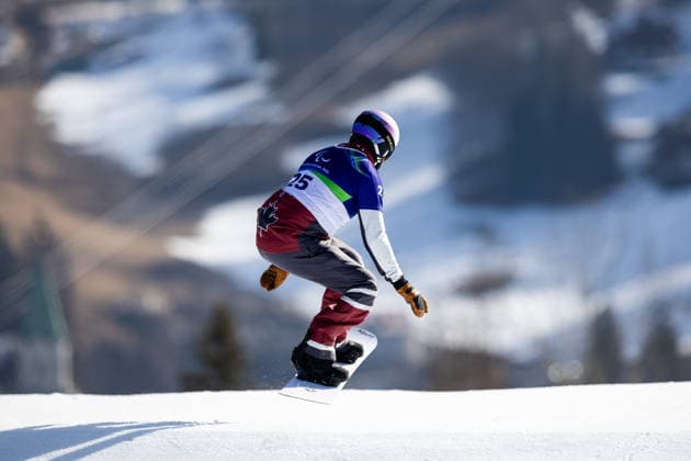 Snowboard Training - Milano Cortina 2026 Winter Olympics: Day - 2 In Cortina D Ampezzo, Italy, on March 6, 2026, men and women participate in para snowboard cross training at Cortina Para Snowboard Park. TURNER Tyler (CAN) is present. Cortina d Ampezzo Italy  Copyright: xMauroxUjettox originalFilename:ujetto-menandwo260306_npq6Z.jpg