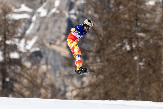 Snowboard Training - Milano Cortina 2026 Winter Olympics: Day - 2 In Cortina D Ampezzo, Italy, on March 6, 2026, men and women train for Para Snowboard Cross at Cortina Para Snowboard Park. REDONDO SIMON Emilio Jose (ESP) participates. Cortina d Ampezzo Italy  Copyright: xMauroxUjettox originalFilename:ujetto-menandwo260306_np1qw.jpg