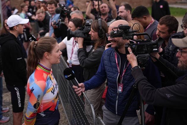 TEAM SD WORX - PROTIME Lotte Kopecky during the team presentation of the Strade Bianche e Strade Bianche Women cycling race in Siena - Tuscany - Italy - Friday, March 6 2026. - cycling  Copyright: xMarcoxAlpozzi xLaPressex