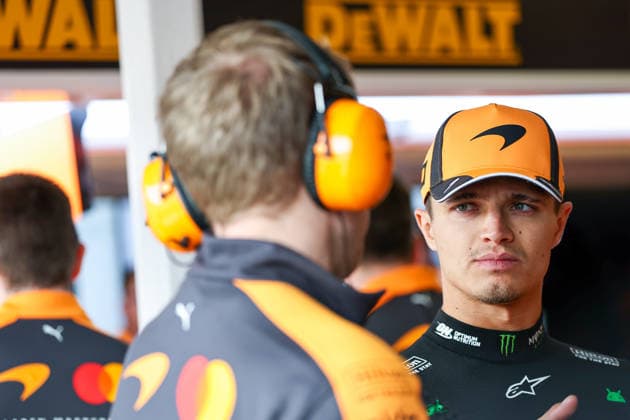 MELBOURNE, AUSTRALIA - MARCH 6: Lando Norris of Great Britain and McLaren Mastercard Formula 1 Team looks on in garage during practice ahead of the F1 Grand Prix of Australia at Albert Park Circuit on March 6, 2026 in Melbourne, Australia.(Photo by Qian Jun Paddocker-SPP) Copyright: xQianxJunx xPaddocker-SPPx Sportspressphoto_SPR103264