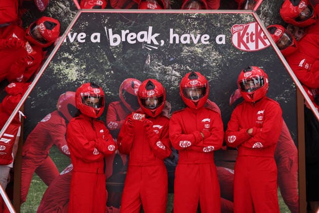 MELBOURNE, AUSTRALIA - MARCH 6: Kit Kat staff in sponsor zone during practice ahead of the F1 Grand Prix of Australia at Albert Park Circuit on March 6, 2026 in Melbourne, Australia.(Photo by Qian Jun Paddocker-SPP) Copyright: xQianxJunx xPaddocker-SPPx Sportspressphoto_SPR103286