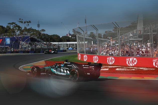 MELBOURNE, AUSTRALIA - MARCH 6: George Russell of Great Britain driving the (63) Mercedes AMG PETRONAS F1 Team F1 W17 during practice ahead of the F1 Grand Prix of Australia at Albert Park Circuit on March 6, 2026 in Melbourne, Australia.(Photo by Qian Jun Paddocker-SPP) Copyright: xQianxJunx xPaddocker-SPPx Sportspressphoto_SPR103382