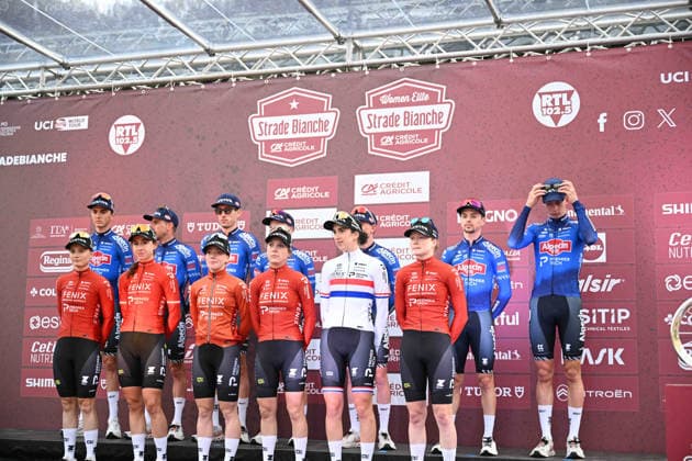 06-03-2026 Presentazione Squadre Strade Bianche 2026; 2026, Alpecin - Premier Tech; Siena; 
