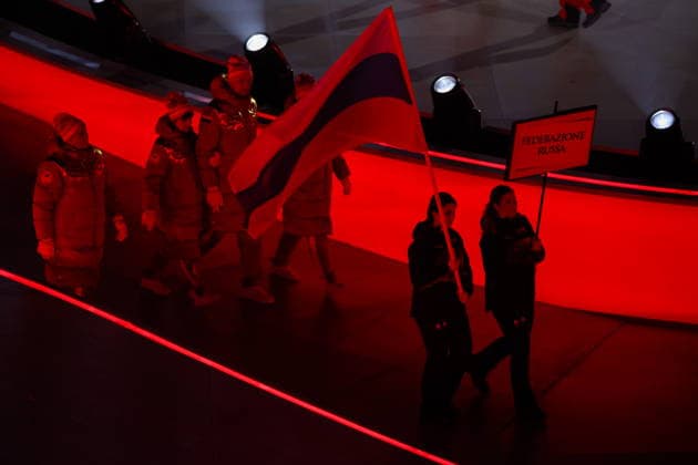 ITALY, VERONA - MARCH 6, 2026: Russia s national team, Nationalteam during the opening ceremony of 2026 Paralympic Winter games, Winterspiele,Spiele, Summer games Opening at the Verona Arena. Mikhail Tereshchenko TASS  89667000