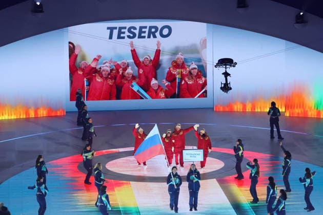 Russia Delegation (RUS), MARCH 6, 2026 : Milano Cortina 2026 Paralympic Winter games, Winterspiele,Spiele, Summer games Opening Ceremony at Verona Olympic Arena in Verona, Italy. Noxthirdxpartyxsales  aflo_322434575