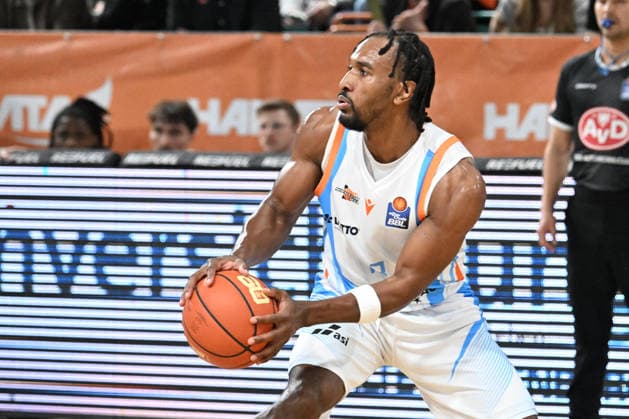 GER, EasyCredit BBL RASTA Vechta - Science City Jena 06.03.2026, RASTA Dome, Vechta, GER, EasyCredit BBL RASTA Vechta - Science City Jena im Bild Keith Braxton Jr. (Science City Jena, 13)