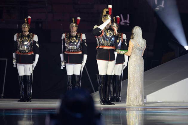 March 6, 2026, Verona: La cerimonia di apertura dei Giochi Paralimpici Invernali Milano Cortina 2026, , Verona, 6 marzo 2026 ANSA Francesco Ammendola - Ufficio per la Stampa e la Comunicazione della Presidenza della Repubblica +++ UFFICIO STAMPA +++ FOTO NON IN VENDITA - DA USARE SOLO PER FINI GIORNALISTICI +++ NPK +++ .--- An handout picture provided by Quirinale press office shows the opening ceremony of the Milan-Cortina 2026 Paralympic Winter games, Winterspiele,Spiele, Summer games Verona, 6 March 2026 ANSA Francesco Ammendola - Office for Press and Communications of the Presidency of the Republic ANSA Quirinale press office handout +++ ANSA PROVIDES ACCESS TO THIS HANDOUT PHOTO TO BE USED SOLELY TO ILLUSTRATE NEWS REPORTING OR COMMENTARY ON THE FACTS OR EVENTS DEPICTED IN THIS IMAGE - NO ARCHIVING - NO LICENSING - NPK Al Via La Cerimonia Delle Paralimpiadi, Applausi Per Mattarella  - ZUMAa110 20260306_zaf_a110_023 Copyright: xUfficioxStampaxQuirinalex