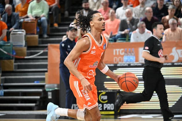 GER, EasyCredit BBL RASTA Vechta - Science City Jena 06.03.2026, RASTA Dome, Vechta, GER, EasyCredit BBL RASTA Vechta - Science City Jena im Bild Alonzo Verge Jr. (RASTA Vechta 11)