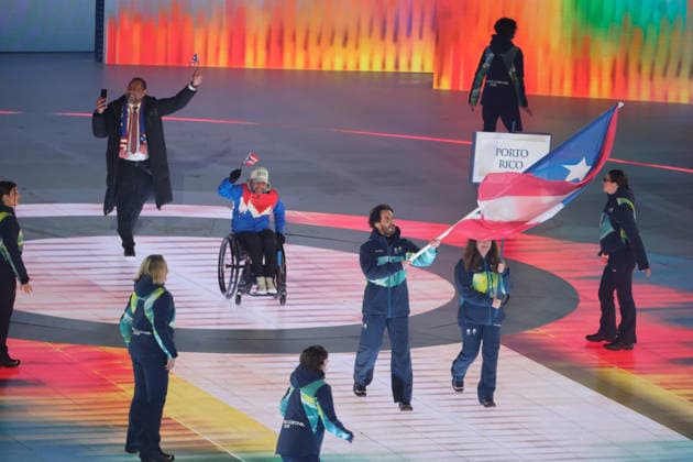 Opening Ceremony - Milano Cortina 2026 Winter Paralympic Games: Day 0 The XIV Edition of the Paralympic Winter games, Winterspiele,Spiele, Summer games the Opening Ceremony of the Milano Cortina 2026 Paralympic Winter Games, takes place at Verona Olympic Arena in Verona, Italy, on March 6, 2026. Verona Italy  Copyright: xRobertoxTommasinix originalFilename:tommasini-milanoco260306_np6Uk.jpg