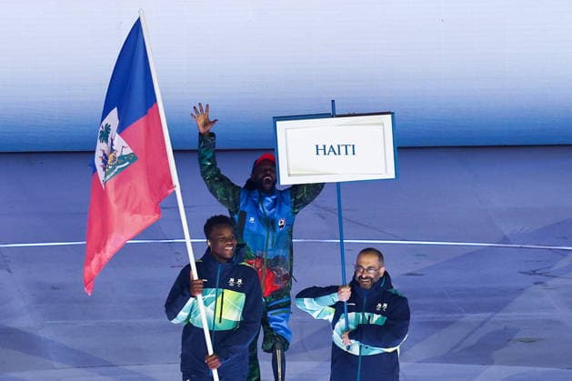 ITALY, VERONA - MARCH 6, 2026: Haiti s national team, Nationalteam during the opening ceremony of 2026 Paralympic Winter games, Winterspiele,Spiele, Summer games at the Verona Arena. Mikhail Tereshchenko TASS  89668175