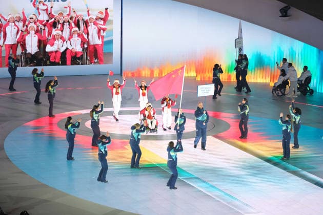Opening Ceremony - Milano Cortina 2026 Winter Paralympic Games: Day 0 The XIV Edition of the Paralympic Winter games, Winterspiele,Spiele, Summer games the Opening Ceremony of the Milano Cortina 2026 Paralympic Winter Games, takes place at Verona Olympic Arena in Verona, Italy, on March 6, 2026. Verona Italy  Copyright: xRobertoxTommasinix originalFilename:tommasini-milanoco260306_np7Cj.jpg