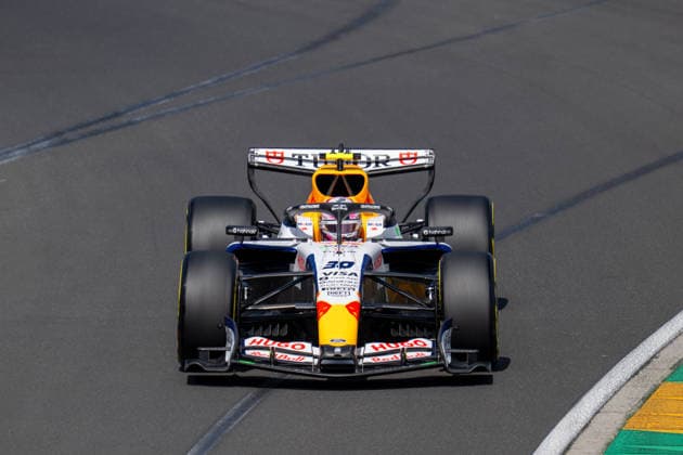 Formula One GP Melbourne Australia. Friday, March 06, 2026 Liam Lawson 30, Visa Cash App Racing Bulls Formula One Team; Formula One GP Melbourne Australia. Friday, March 06, 2026 Copyright: xBEAUTIFULxSPORTS Erlhofx