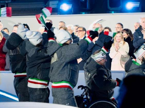 March 6, 2026, Verona: La presidente del Consiglio Giorgia Meloni alla cerimonia di apertura dei Giochi Paralimpici Invernali Milano Cortina 2026, Verona, 6 marzo 2026 ANSA UFFICIO STAMPA PALAZZO CHIGI FILIPPO ATTILI +++FOTO DIFFUSA DALL UFFICIO STAMPA - USARE SOLO PER ILLUSTRARE OGGI LA NOTIZIA INDICATA NEL TITOLO - NON ARCHIVIARE - NON VENDERE - NON USARE PER FINI NON GIORNALISTICI - NPK+++.---- An handout picture provided by Quirinale press office shows the italian President of the Council Giorgia Meloni at the opening ceremony of the Milan-Cortina 2026 Paralympic Winter games, Winterspiele,Spiele, Summer games Verona, 6 March 2026 ANSA PALAZZO CHIGI PRESS OFFICE FILIPPO ATTILI +++ ANSA PROVIDES ACCESS TO THIS HANDOUT PHOTO TO BE USED SOLELY TO ILLUSTRATE NEWS REPORTING OR COMMENTARY ON THE FACTS OR EVENTS DEPICTED IN THIS IMAGE - NO ARCHIVING - NO LICENSING - NPK Al Via La Cerimonia Delle Paralimpiadi, Applausi Per Mattarella  - ZUMAa110 20260306_zaf_a110_037 Copyright: xPalazzoxChigixPressxOfficex