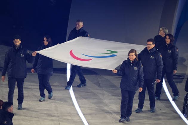 Opening Ceremony - Milano Cortina 2026 Winter Paralympic Games: Day 0 The XIV Edition of the Paralympic Winter games, Winterspiele,Spiele, Summer games the Opening Ceremony of the Milano Cortina 2026 Paralympic Winter Games, takes place at Verona Olympic Arena in Verona, Italy, on March 6, 2026. Verona Italy  Copyright: xRobertoxTommasinix originalFilename:tommasini-milanoco260306_np20U.jpg