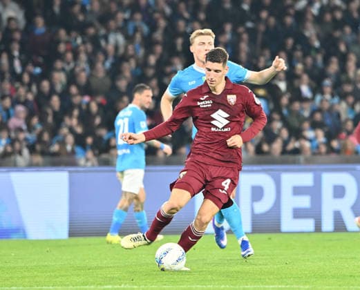 Serie A football match - 2025 26 Napoli vs Torino Matteo Prati of Torino FC During the 2025 26 Italian Serie A football match between SSC Napoli and FC Torino on March 6, 2026, at the Diego Armando Maradona Stadium in Naples. Pictured: NAPOLI stadio Diego Armando Maradona CAMPANIA ITALIA Copyright: xFABIOxSASSOxFabioxSassox DSC_5994