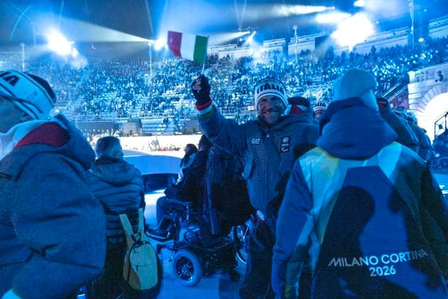 March 6, 2026, Verona: La presidente del Consiglio Giorgia Meloni alla cerimonia di apertura dei Giochi Paralimpici Invernali Milano Cortina 2026, Verona, 6 marzo 2026 ANSA UFFICIO STAMPA PALAZZO CHIGI FILIPPO ATTILI +++FOTO DIFFUSA DALL UFFICIO STAMPA - USARE SOLO PER ILLUSTRARE OGGI LA NOTIZIA INDICATA NEL TITOLO - NON ARCHIVIARE - NON VENDERE - NON USARE PER FINI NON GIORNALISTICI - NPK+++.---- An handout picture provided by Quirinale press office shows the italian President of the Council Giorgia Meloni at the opening ceremony of the Milan-Cortina 2026 Paralympic Winter games, Winterspiele,Spiele, Summer games Verona, 6 March 2026 ANSA PALAZZO CHIGI PRESS OFFICE FILIPPO ATTILI +++ ANSA PROVIDES ACCESS TO THIS HANDOUT PHOTO TO BE USED SOLELY TO ILLUSTRATE NEWS REPORTING OR COMMENTARY ON THE FACTS OR EVENTS DEPICTED IN THIS IMAGE - NO ARCHIVING - NO LICENSING - NPK Al Via La Cerimonia Delle Paralimpiadi, Applausi Per Mattarella  - ZUMAa110 20260306_zaf_a110_041 Copyright: xPalazzoxChigixPressxOfficex