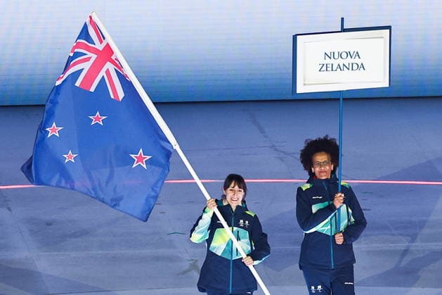 ITALY, VERONA - MARCH 6, 2026: New Zealand s national team, Nationalteam during the opening ceremony of 2026 Paralympic Winter games, Winterspiele,Spiele, Summer games at the Verona Arena. Mikhail Tereshchenko TASS  89668564