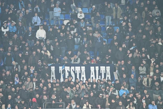 March 6, 2026, Napoli, Campania, ITALIA: Supporters Naples During the 2025 26 Italian Serie A football match between SSC Napoli and FC Torino on March 6, 2026, at the Diego Armando Maradona Stadium in Naples...Pictured: Serie A Football Match - 2025 26 Napoli Vs Torino  - ZUMAs236 20260306_aap_s236_024 Copyright: xFabioxSassox
