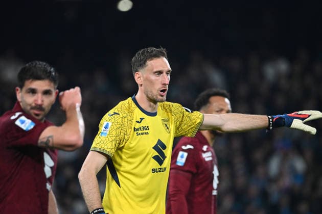 March 6, 2026, Napoli, Campania, ITALIA: Alberto Paleari of Torino FC During the 2025 26 Italian Serie A football match between SSC Napoli and FC Torino on March 6, 2026, at the Diego Armando Maradona Stadium in Naples...Pictured: Serie A Football Match - 2025 26 Napoli Vs Torino  - ZUMAs236 20260306_aap_s236_034 Copyright: xFabioxSassox