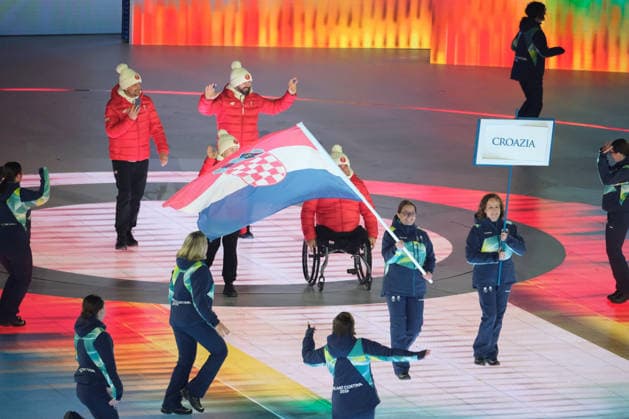 GIOCHI OLIMPICI - Olimpiadi Invernali Milano-Cortina 2026 - Paralympic Winter games, Winterspiele,Spiele, Summer games - Opening Ceremony Paralympic Winter Games opening ceremony of Milano-Cortina 2026 on March 6, 2026 at Arema of Verona in Verona, Italy Cortina D Ampezzo Italy  Copyright: xIPAxSport ABACAx