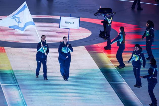 ITALY, VERONA - MARCH 6, 2026: Israel s national team, Nationalteam during the opening ceremony of 2026 Paralympic Winter games, Winterspiele,Spiele, Summer games at the Verona Arena 2026 Paralympic Winter Games: Opening Ceremony  - ZUMAt113 20260306_zaa_t113_475 Copyright: xMikhailxTereshchenkox
