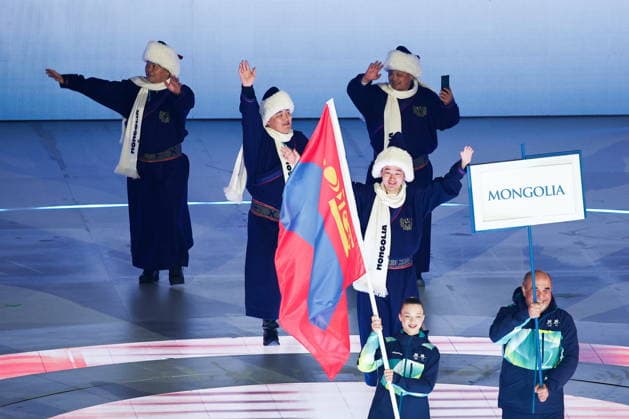 ITALY, VERONA - MARCH 6, 2026: Mongolia s national team, Nationalteam during the opening ceremony of 2026 Paralympic Winter games, Winterspiele,Spiele, Summer games at the Verona Arena 2026 Paralympic Winter Games: Opening Ceremony  - ZUMAt113 20260306_zaa_t113_481 Copyright: xMikhailxTereshchenkox