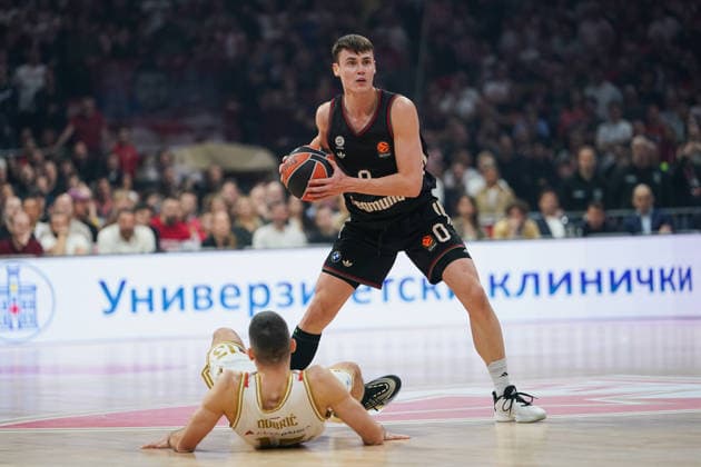 March 6, 2026, Belgrade, Vojvodina province, Serbia: 202636, Belgrade, Serbia - DIMITRIJEVIC NENAD in action during the Turkish Airlines EuroLeague Regular Season basketball match between Crvena Zvezda Meridianbet and FC Bayern Munich at the Belgrade arena. Basketball 2026: EuroLeague: Crvena Zvezda Meridianbet 80:85 FC Bayern Munich  - ZUMAd223 20260306_zip_d223_024 Copyright: xMarkoxDimicx