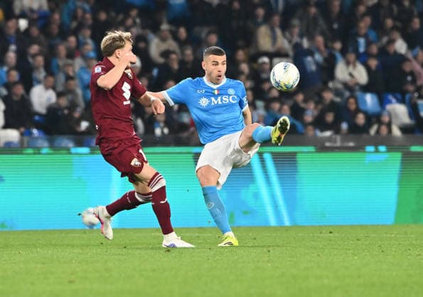 March 6, 2026, Napoli, Campania, ITALIA: Alessandro Buongiorno of SSC Napoli During the 2025 26 Italian Serie A football match between SSC Napoli and FC Torino on March 6, 2026, at the Diego Armando Maradona Stadium in Naples...Pictured: Serie A Football Match - 2025 26 Napoli Vs Torino  - ZUMAs236 20260306_aap_s236_053 Copyright: xFabioxSassox