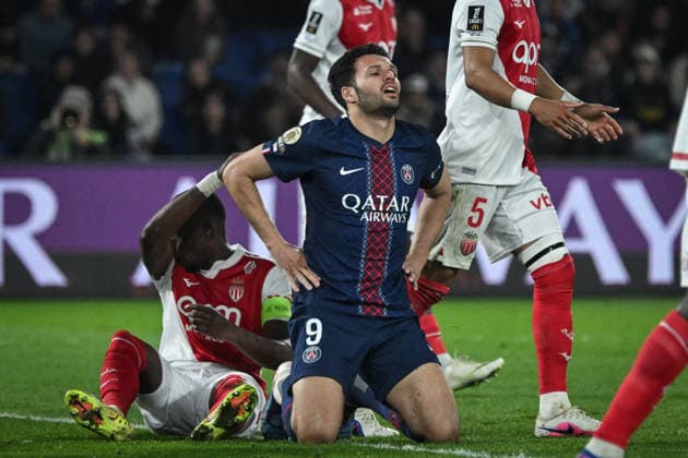 Ligue 1 PSG vs AS Monaco - FA Paris Saint-Germain’s forward Goncalo Ramos reacts during the French L1 football match between Paris Saint-Germain and AS Monaco at the Parc des Princes stadium in Paris on March 6, 2026. Photo by Firas Abdullah ABACAPRESS.COM Paris Île-de-France France  Copyright: xAbdullahxFiras ABACAx
