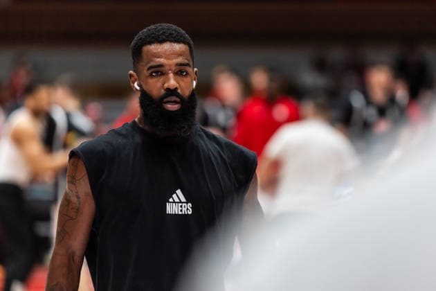 GER, easy-Credit Basketball-Bundesliga, Fitness First Würzburg Baskets - Niners Chemnitz. 06.03.2026, tectake ARENA Würzburg, Würzburg, GER, easy-Credit Basketball-Bundesliga, Fitness First Würzburg Baskets - Niners Chemnitz. Corey Davis Jr. (Niners Chemnitz, 5) Foto Alexander Trienitz Würzburg tectake ARENA Würzburg Bayern Deutschland