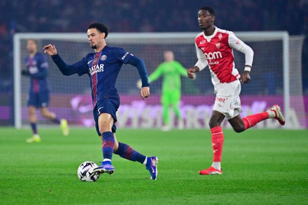 FOOTBALL : PSG vs Monaco - Ligue 1 - 06 03 2026 Warren ZAIRE EMERY of Paris Saint Germain during the Ligue 1 match between Paris Saint Germain and AS Monaco at Parc des Princes on March 06, 2026 in Paris, France. ( Photo by Federico Pestellini PsnewZ ) - ParisFrance  Copyright: xFedericoxPestelinix