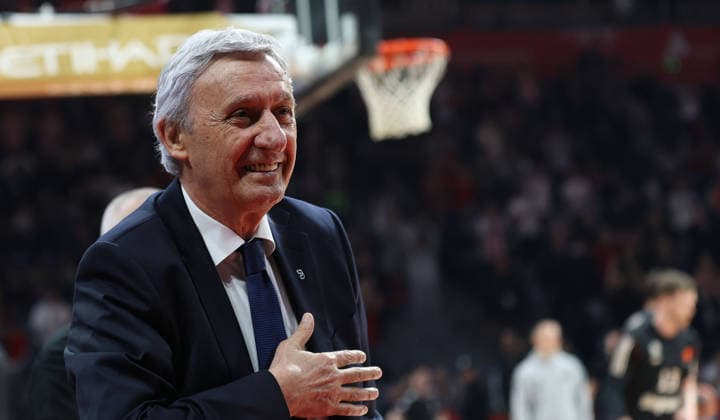 06.03.2026 Belgrade(Serbia) KK Crvena Zvezda(BC Red Star)-Bayern München Euroleague men s basketball Svetislav Pesic Bayern München coach :S.Sandic