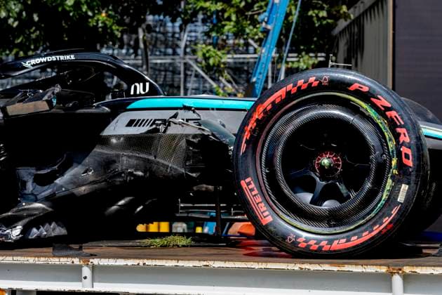 MELBOURNE - Formula 1 driver Kimi Antonelli of Mercedes AMG-Petronas Formula One Team after the accident during the Formula 1 Melbourne free practice and qualifying at Albert Park on March 7, 2025 in Melbourne, Australia. (Photo by DeFodi Images) -