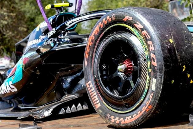 MELBOURNE - Formula 1 driver Kimi Antonelli of Mercedes AMG-Petronas Formula One Team after the accident during the Formula 1 Melbourne free practice and qualifying at Albert Park on March 7, 2025 in Melbourne, Australia. (Photo by DeFodi Images) -