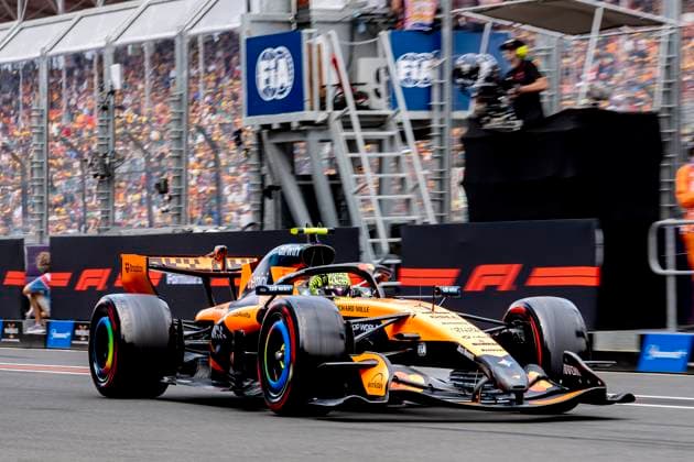 MELBOURNE - Formula 1 driver Lando Norris of McLaren Mastercard Formula 1 Team during Formula 1 Melbourne free practice and qualifying at Albert Park on March 7, 2025 in Melbourne, Australia. (Photo by DeFodi Images) -