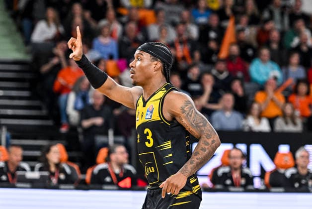 GER, BBL, ratiopharm Ulm vs MHP Riesen Ludwigsburg 06.03.2026, ratiopharm arena, Neu-Ulm, GER, BBL, ratiopharm Ulm vs MHP Riesen Ludwigsburg, im Bild Stef Smith (Ludwigsburg, 3)